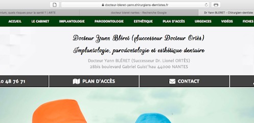 Cabinet Dentaire Dr Yann BLÉRET - Chirurgien-dentiste, Dentiste à Nantes