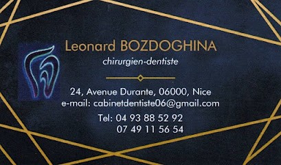 CABINET DENTAIRE DR. LEONARD BOZDOGHINA, Dentiste à Nice
