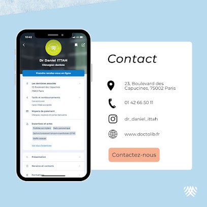 Dr Daniel ITTAH, Dentiste à Paris 02